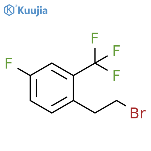 1-(2-bromoethyl)-4-fluoro-2-(trifluoromethyl)benzene structure