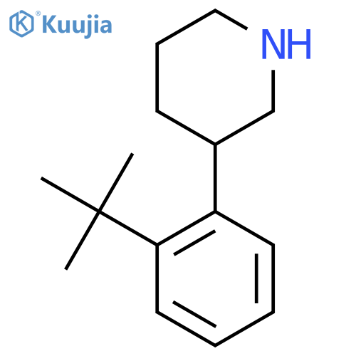 3-(2-tert-butylphenyl)piperidine structure