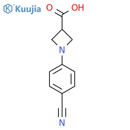1-(4-Cyanophenyl)azetidine-3-carboxylic acid structure