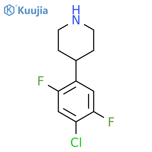 4-(4-chloro-2,5-difluorophenyl)piperidine structure