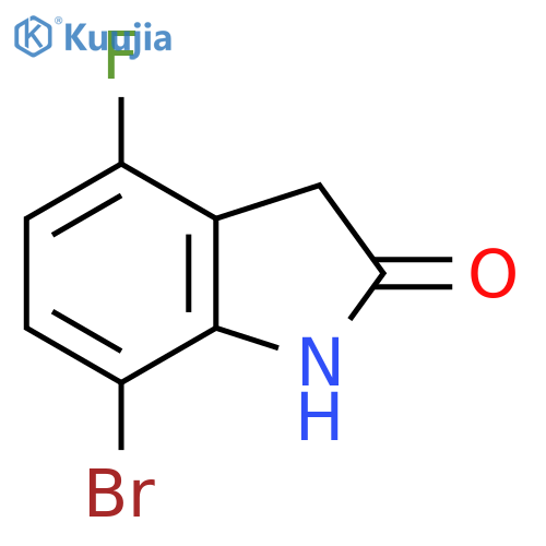 7-Bromo-4-fluoroindolin-2-one structure