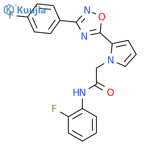 N-(2-fluorophenyl)-2-{2-[3-(4-fluorophenyl)-1,2,4-oxadiazol-5-yl]-1H-pyrrol-1-yl}acetamide structure