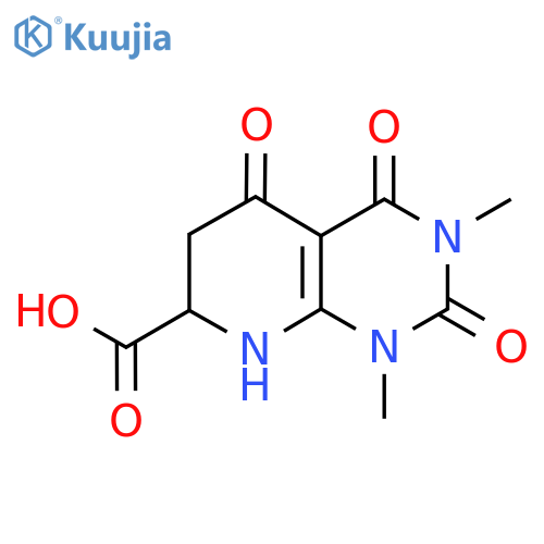 1,3-Dimethyl-2,4,5-trioxo-1,2,3,4,5,6,7,8-octahydropyrido[2,3-d]pyrimidine-7-carboxylic acid structure