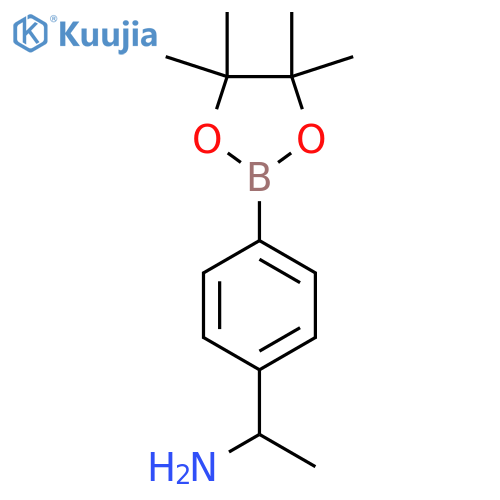 1-(4-(4,4,5,5-Tetramethyl-1,3,2-dioxaborolan-2-yl)phenyl)ethanamine structure