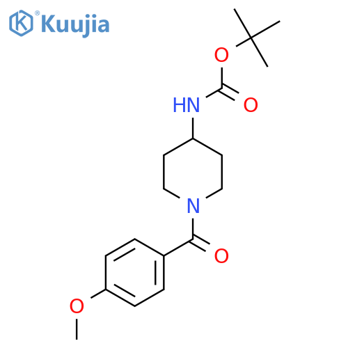 Tert-Butyl 1-(4-methoxybenzoyl)piperidin-4-ylcarbamate structure
