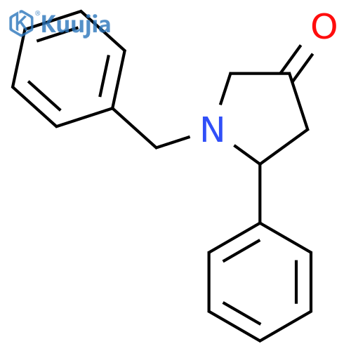 1-Benzyl-5-phenylpyrrolidin-3-one structure