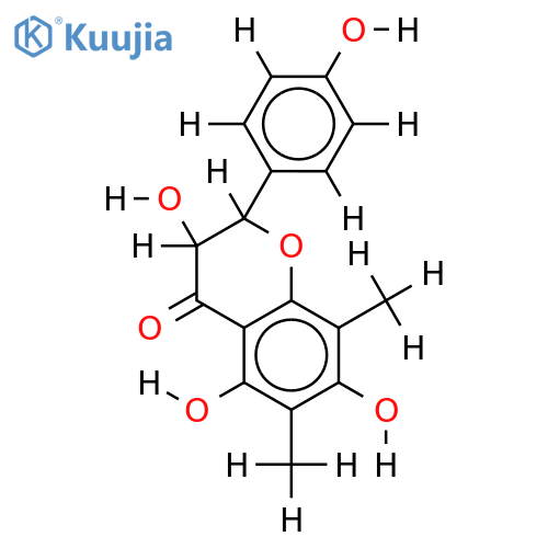 (2R,3S)-6,8-di-C-methyldihydrokaempferol structure