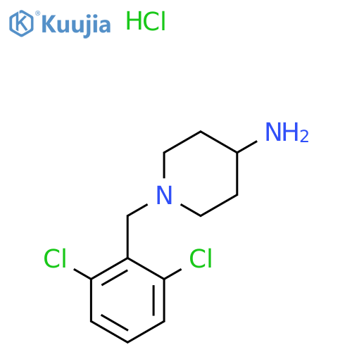 1-(2,6-Dichloro-benzyl)-piperidin-4-ylamine hydrochloride structure