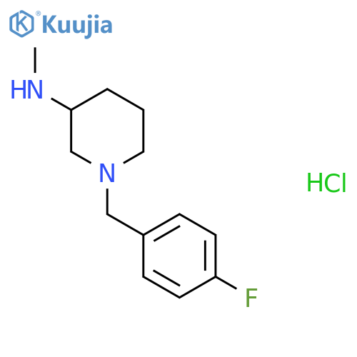 [1-(4-Fluoro-benzyl)-piperidin-3-yl]-methyl-amine hydrochloride structure