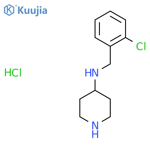 (2-Chloro-benzyl)-piperidin-4-yl-amine hydrochloride structure