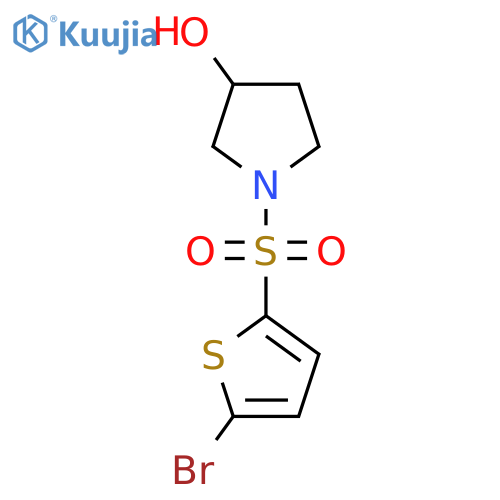1-(5-Bromo-thiophene-2-sulfonyl)-pyrrolidin-3-ol structure