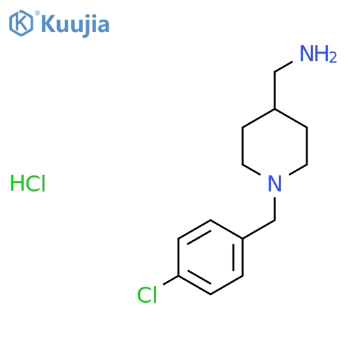 C-[1-(4-Chloro-benzyl)-piperidin-4-yl]-methylamine hydrochloride structure