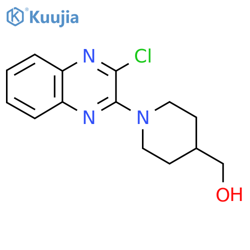 [1-(3-Chloro-quinoxalin-2-yl)-piperidin-4-yl]-methanol structure