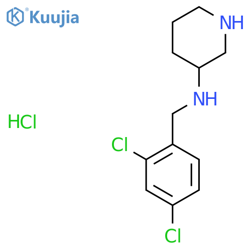 (2,4-Dichloro-benzyl)-piperidin-3-yl-amine hydrochloride structure