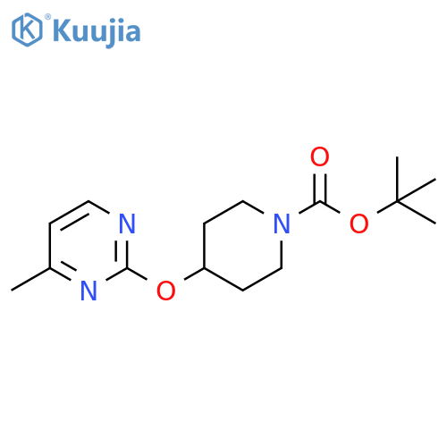 4-(4-Methyl-pyrimidin-2-yloxy)-piperidine-1-carboxylic acid tert-butyl ester structure