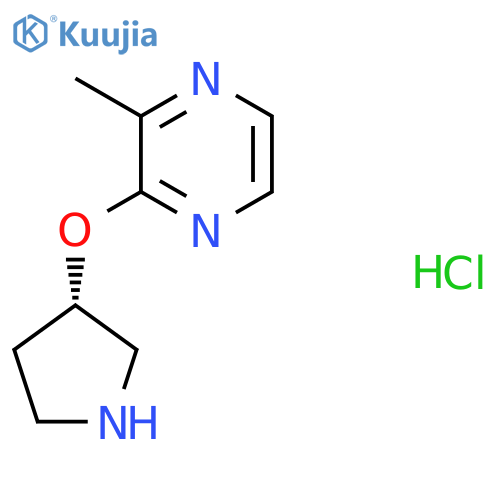 2-Methyl-3-((S)-pyrrolidin-3-yloxy)-pyrazine hydrochloride structure