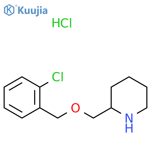 2-(2-Chloro-benzyloxymethyl)-piperidine hydrochloride structure