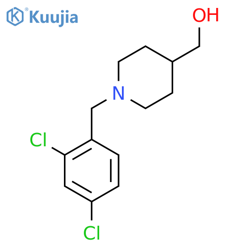 {1-[(2,4-dichlorophenyl)methyl]piperidin-4-yl}methanol structure
