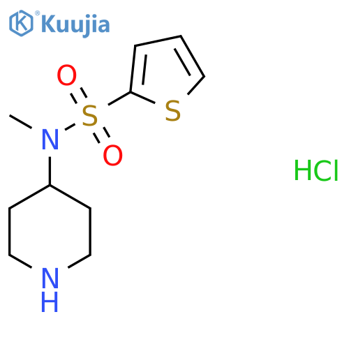 N-Methyl-N-(piperidin-4-yl)thiophene-2-sulfonamide hydrochloride structure
