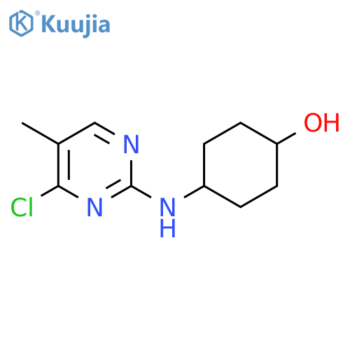 4-((4-Chloro-5-methylpyrimidin-2-yl)amino)cyclohexanol structure