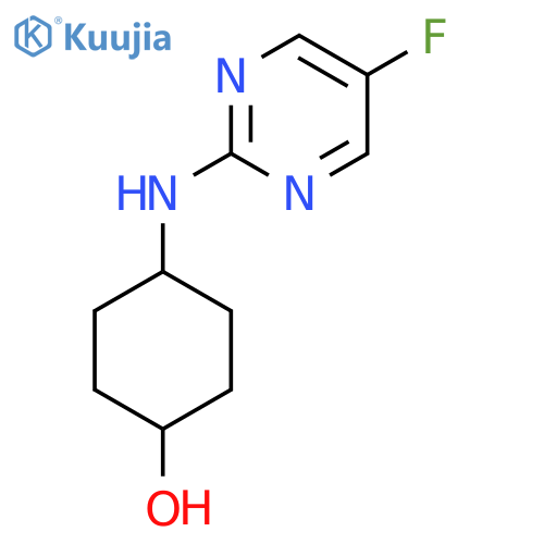 4-((5-Fluoropyrimidin-2-yl)amino)cyclohexanol structure