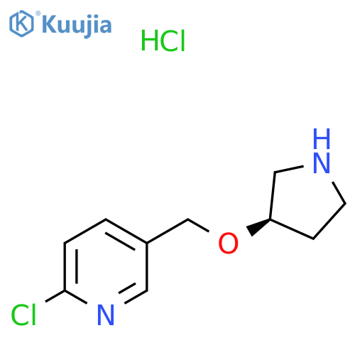 2-Chloro-5-((R)-pyrrolidin-3-yloxymethyl)-pyridine hydrochloride structure
