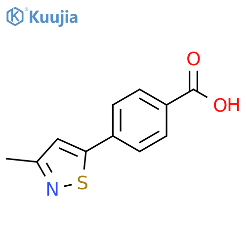 4-(3-Methyl-isothiazol-5-yl)-benzoic acid structure