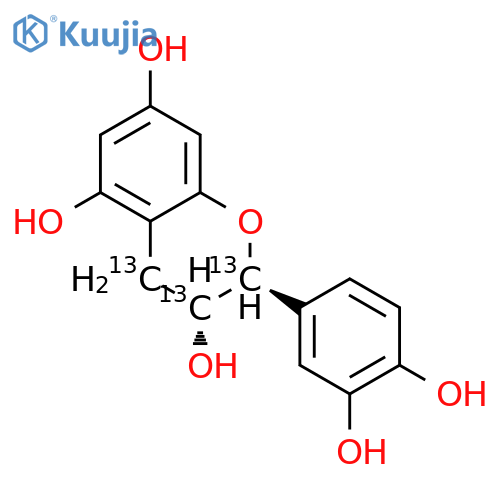 (+)-Catechin-13C3 structure