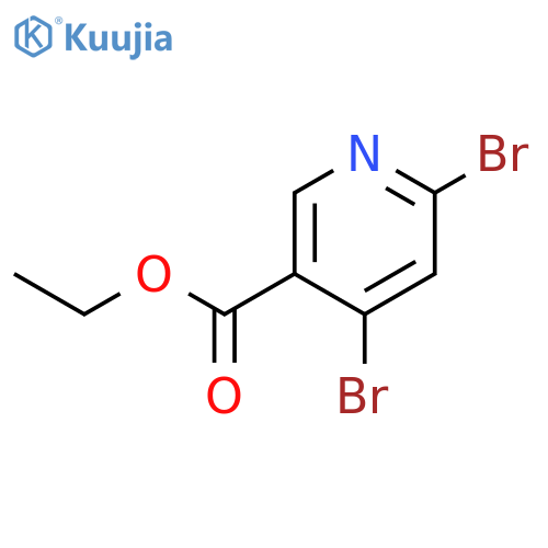 ethyl 4,6-dibromopyridine-3-carboxylate structure