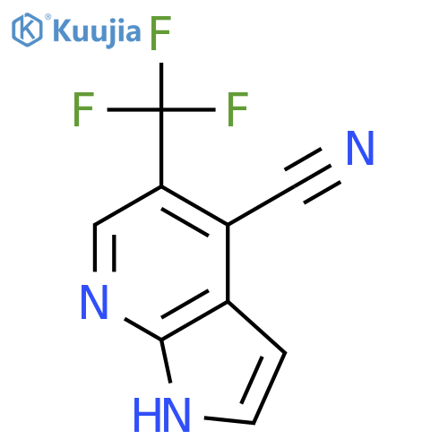 5-(trifluoromethyl)-1h-pyrrolo2,3-bpyridine-4-carbonitrile structure