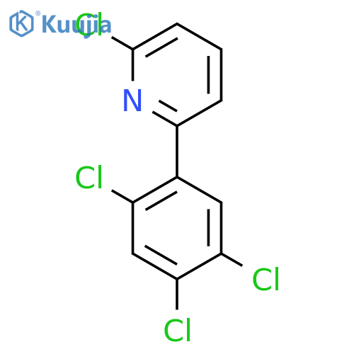 2-Chloro-6-(2,4,5-trichlorophenyl)pyridine structure