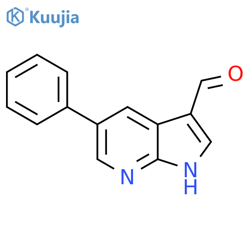 5-Phenyl-1H-pyrrolo[2,3-b]pyridine-3-carbaldehyde structure