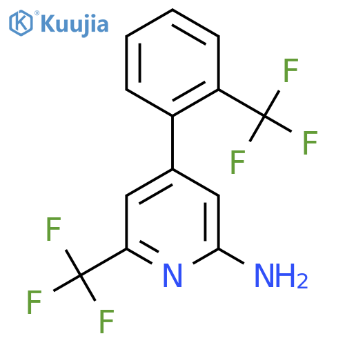 2-Amino-6-(trifluoromethyl)-4-(2-(trifluoromethyl)phenyl)pyridine structure