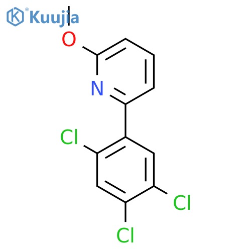 2-Methoxy-6-(2,4,5-trichlorophenyl)pyridine structure