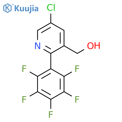 5-Chloro-2-(perfluorophenyl)pyridine-3-methanol structure