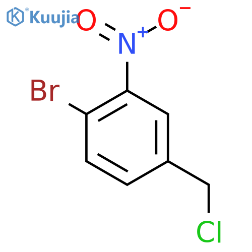 1-Bromo-4-(chloromethyl)-2-nitrobenzene structure