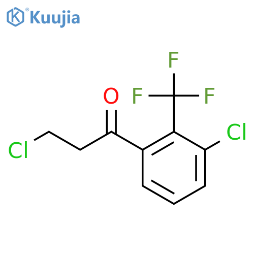 3,3'-Dichloro-2'-(trifluoromethyl)propiophenone structure