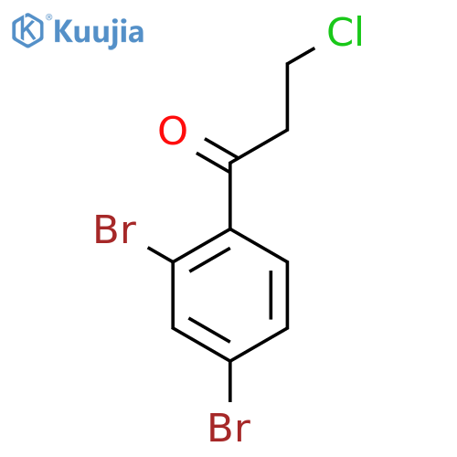 3-Chloro-2',4'-dibromopropiophenone structure