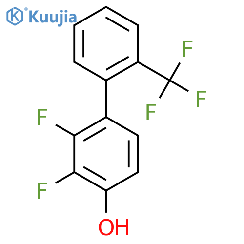2,3-Difluoro-4-hydroxy-2'-(trifluoromethyl)biphenyl structure