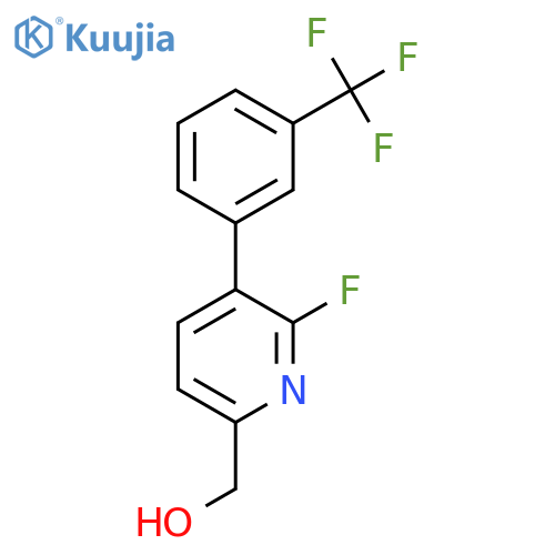 2-Fluoro-3-(3-(trifluoromethyl)phenyl)pyridine-6-methanol structure