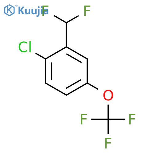 4-Chloro-3-(difluoromethyl)(trifluoromethoxy)benzene structure