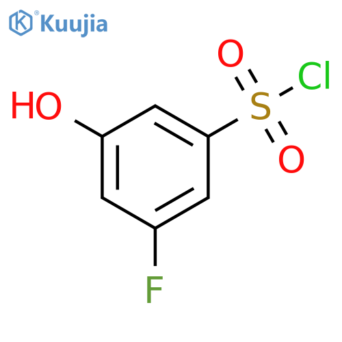3-fluoro-5-hydroxybenzene-1-sulfonyl chloride structure