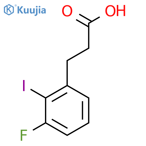3-(3'-Fluoro-2'-iodophenyl)propionic acid structure