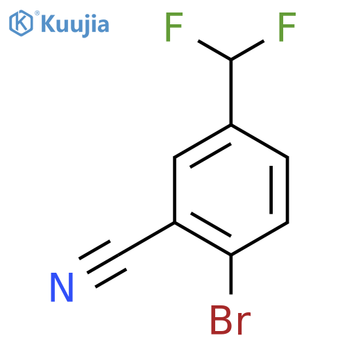 2-Bromo-5-(difluoromethyl)benzonitrile structure
