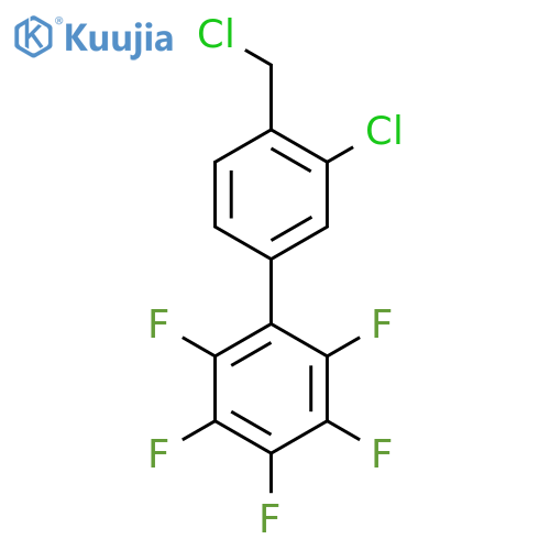 3'-Chloro-4'-chloromethyl-2,3,4,5,6-pentafluorobiphenyl structure