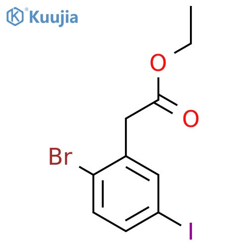 Ethyl 2-bromo-5-iodophenylacetate structure