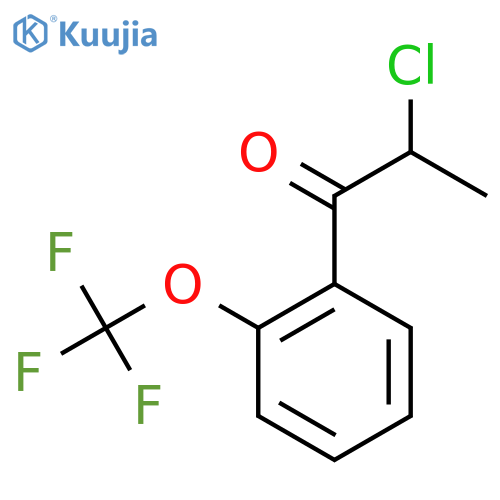 2-Chloro-2'-(trifluoromethoxy)propiophenone structure