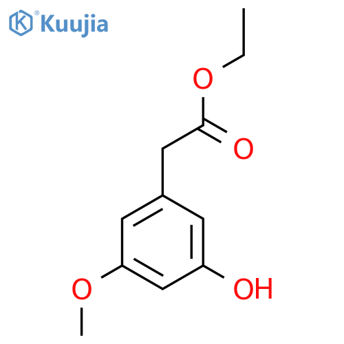 Ethyl 3-hydroxy-5-methoxyphenylacetate structure