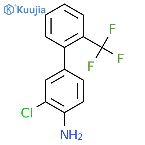 4-Amino-3-chloro-2'-(trifluoromethyl)biphenyl structure