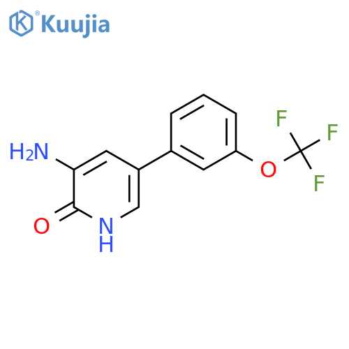 3-Amino-2-hydroxy-5-(3-(trifluoromethoxy)phenyl)pyridine structure